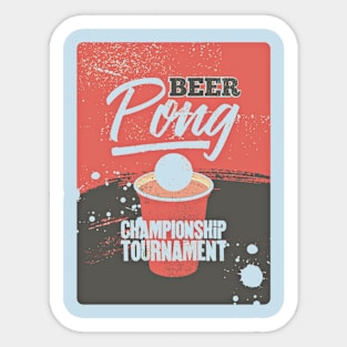 Beer Pong Sticker